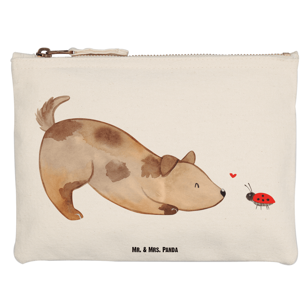 Schminktasche Hund Marienkäfer Schminktasche, Kosmetiktasche, Kosmetikbeutel, Stiftemäppchen, Etui, Federmappe, Makeup, XXL, Schminketui, Kosmetiketui, Schlamperetui, Hund, Hundemotiv, Haustier, Hunderasse, Tierliebhaber, Hundebesitzer, Sprüche, Hunde, Hundespruch, Marienkäfer, Mischling, Mischlinghund