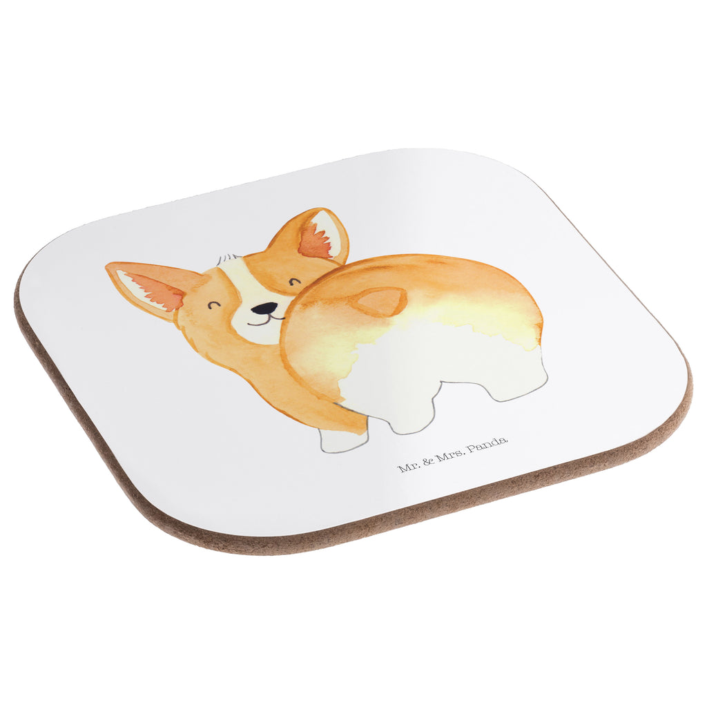 Quadratische Untersetzer Corgie Po Bierdeckel, Glasuntersetzer, Untersetzer Gläser, Getränkeuntersetzer, Hund, Hundemotiv, Haustier, Hunderasse, Tierliebhaber, Hundebesitzer, Sprüche, Corgie, Hundeliebe, Motivation, Selbstliebe, Spruch