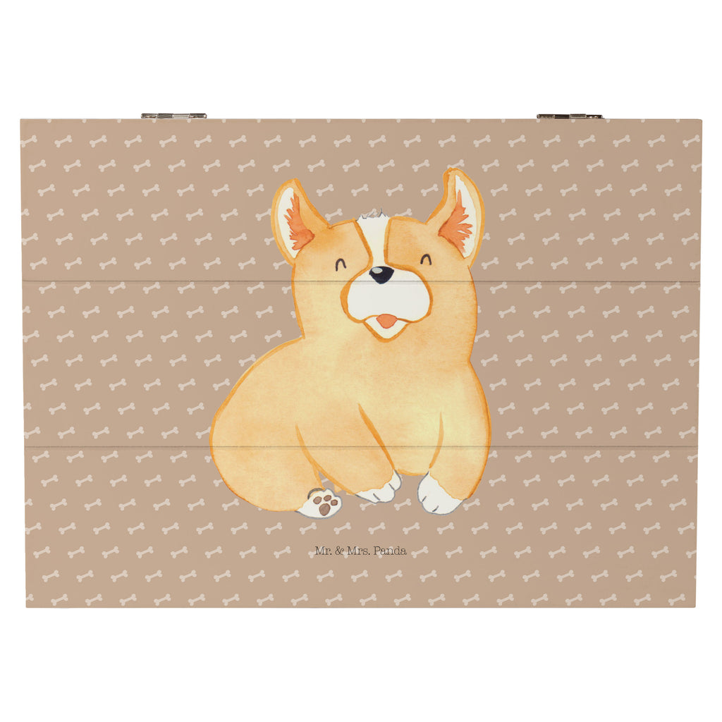 Holzkiste Corgie Holzkiste, Kiste, Schatzkiste, Truhe, Schatulle, XXL, Erinnerungsbox, Erinnerungskiste, Dekokiste, Aufbewahrungsbox, Hund, Hundemotiv, Haustier, Hunderasse, Tierliebhaber, Hundebesitzer, Sprüche, Corgie, Welsh Corgie Pembroke, britisch, Motivation, Spruch, Hundespruch, Lebensfreude