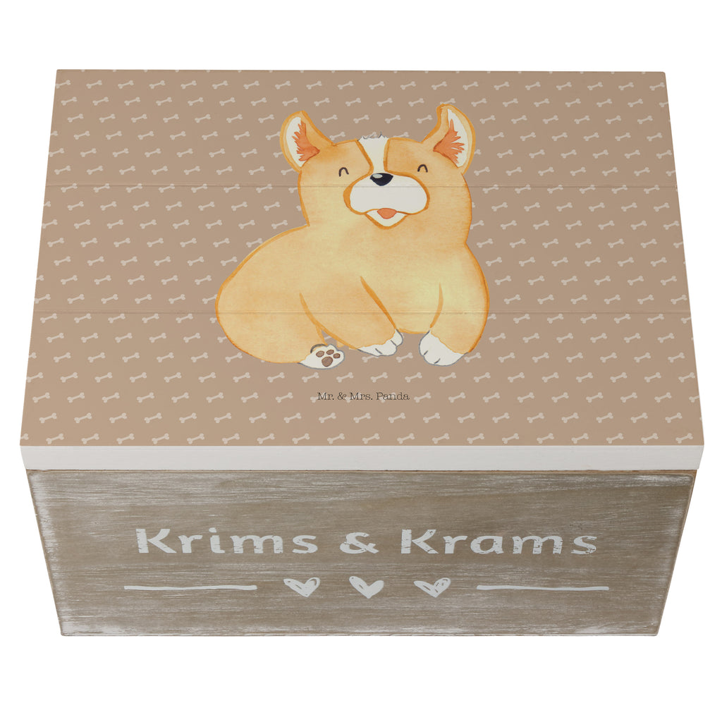 Holzkiste Corgie Holzkiste, Kiste, Schatzkiste, Truhe, Schatulle, XXL, Erinnerungsbox, Erinnerungskiste, Dekokiste, Aufbewahrungsbox, Hund, Hundemotiv, Haustier, Hunderasse, Tierliebhaber, Hundebesitzer, Sprüche, Corgie, Welsh Corgie Pembroke, britisch, Motivation, Spruch, Hundespruch, Lebensfreude