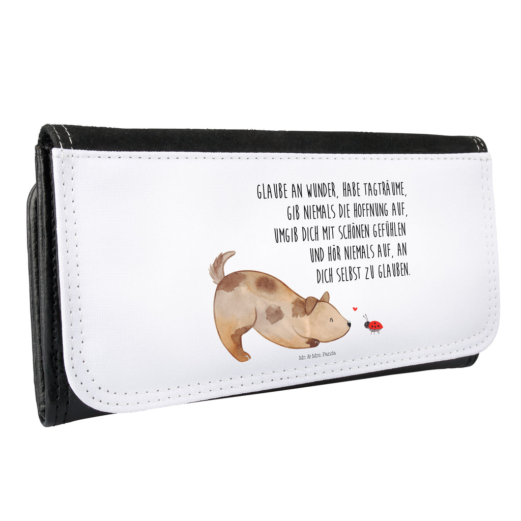 Damen Portemonnaie Hund Marienkäfer Portemonnaie, Portemonee, Geldbörse, Damen, Groß, XXL, Geldbeutel, Portemonnaies, Hund, Hundemotiv, Haustier, Hunderasse, Tierliebhaber, Hundebesitzer, Sprüche, Hunde, Hundespruch, Marienkäfer, Mischling, Mischlinghund