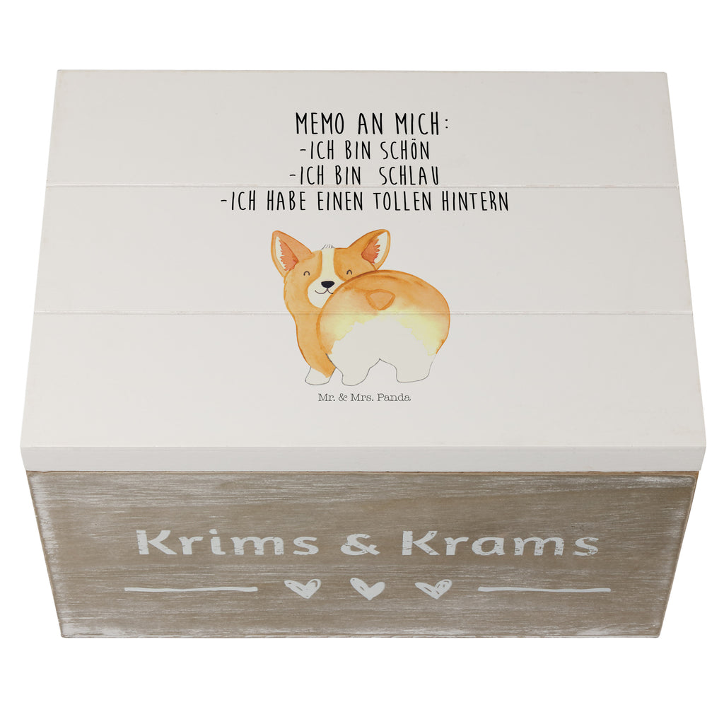Holzkiste Corgie Po Holzkiste, Kiste, Schatzkiste, Truhe, Schatulle, XXL, Erinnerungsbox, Erinnerungskiste, Dekokiste, Aufbewahrungsbox, Hund, Hundemotiv, Haustier, Hunderasse, Tierliebhaber, Hundebesitzer, Sprüche, Corgie, Hundeliebe, Motivation, Selbstliebe, Spruch