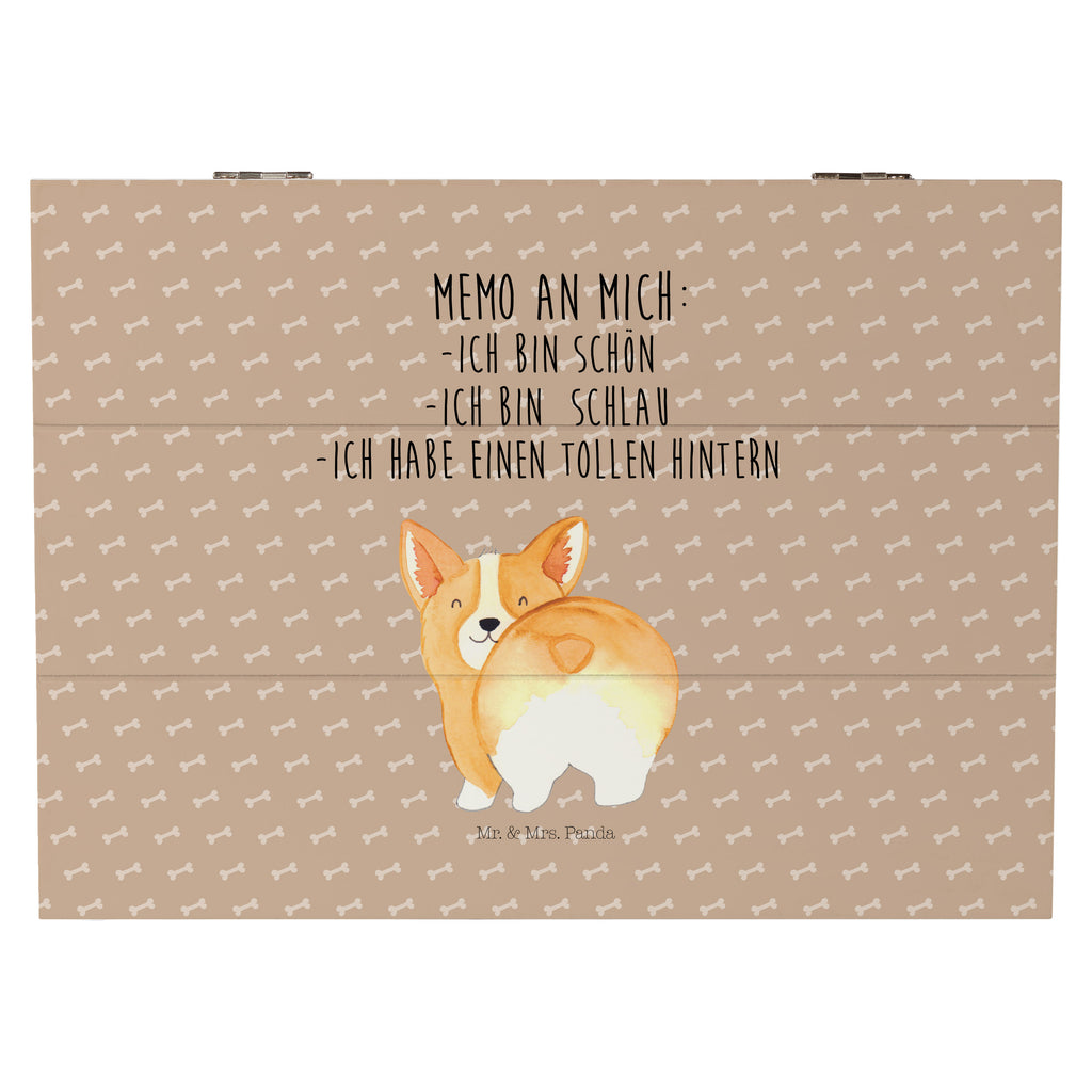 Holzkiste Corgie Po Holzkiste, Kiste, Schatzkiste, Truhe, Schatulle, XXL, Erinnerungsbox, Erinnerungskiste, Dekokiste, Aufbewahrungsbox, Hund, Hundemotiv, Haustier, Hunderasse, Tierliebhaber, Hundebesitzer, Sprüche, Corgie, Hundeliebe, Motivation, Selbstliebe, Spruch