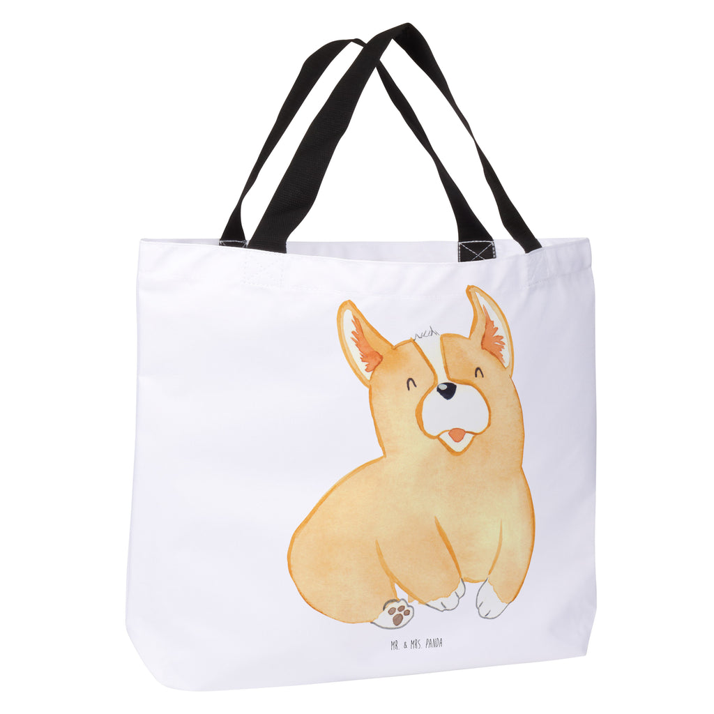 Shopper Corgie Beutel, Einkaufstasche, Tasche, Strandtasche, Einkaufsbeutel, Shopper, Schultasche, Freizeittasche, Tragebeutel, Schulbeutel, Alltagstasche, Hund, Hundemotiv, Haustier, Hunderasse, Tierliebhaber, Hundebesitzer, Sprüche, Corgie, Welsh Corgie Pembroke, britisch, Motivation, Spruch, Hundespruch, Lebensfreude