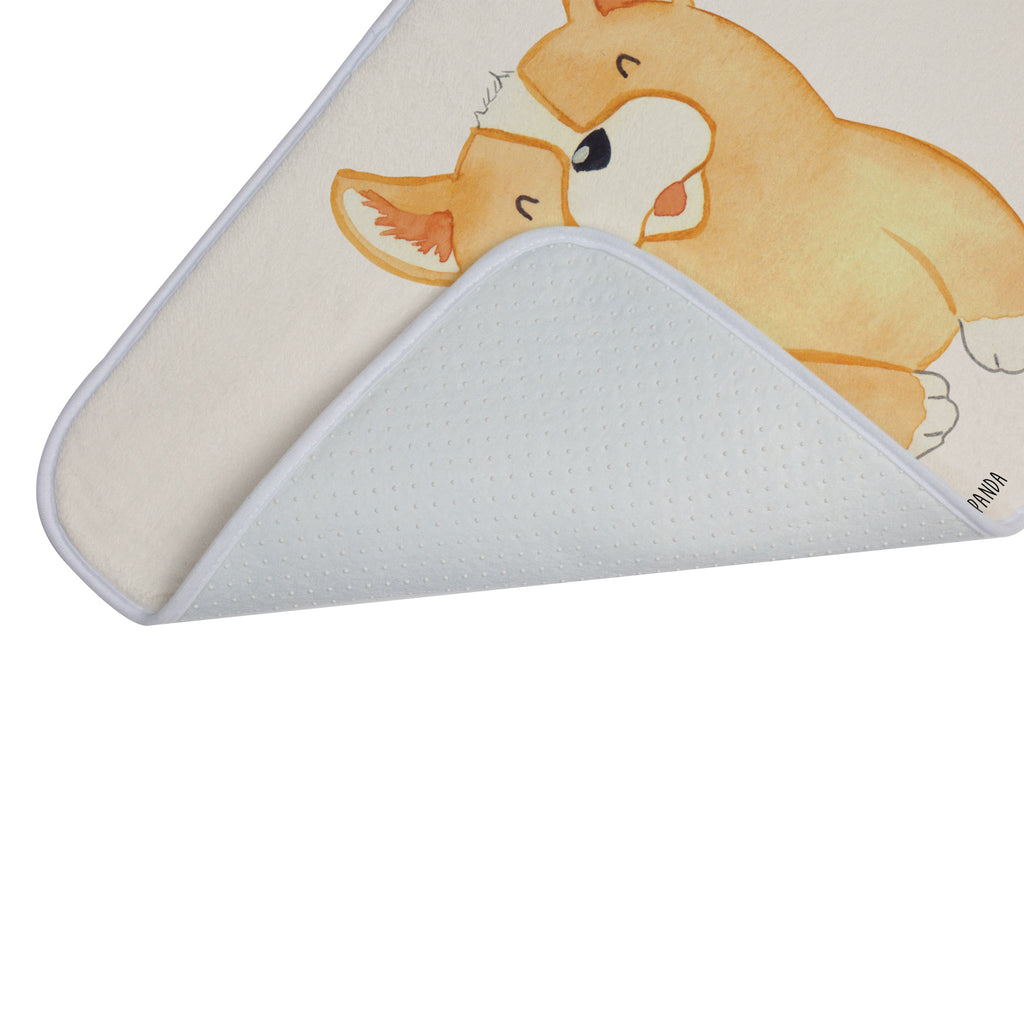 Badvorleger Corgie Badematte, Badteppich, Duschvorleger, Badezimmerteppich, Badezimmermatte, Badvorleger, Duschmatte, Duschteppich, Hund, Hundemotiv, Haustier, Hunderasse, Tierliebhaber, Hundebesitzer, Sprüche, Corgie, Welsh Corgie Pembroke, britisch, Motivation, Spruch, Hundespruch, Lebensfreude