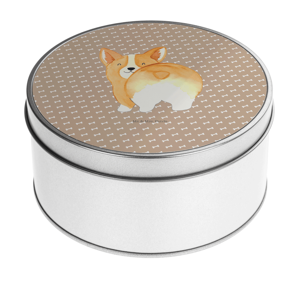 Blechdose rund Corgie Po Metalldose, Keksdose, Dose, Vorratsdose, Geschenkbox, Hund, Hundemotiv, Haustier, Hunderasse, Tierliebhaber, Hundebesitzer, Sprüche, Corgie, Hundeliebe, Motivation, Selbstliebe, Spruch