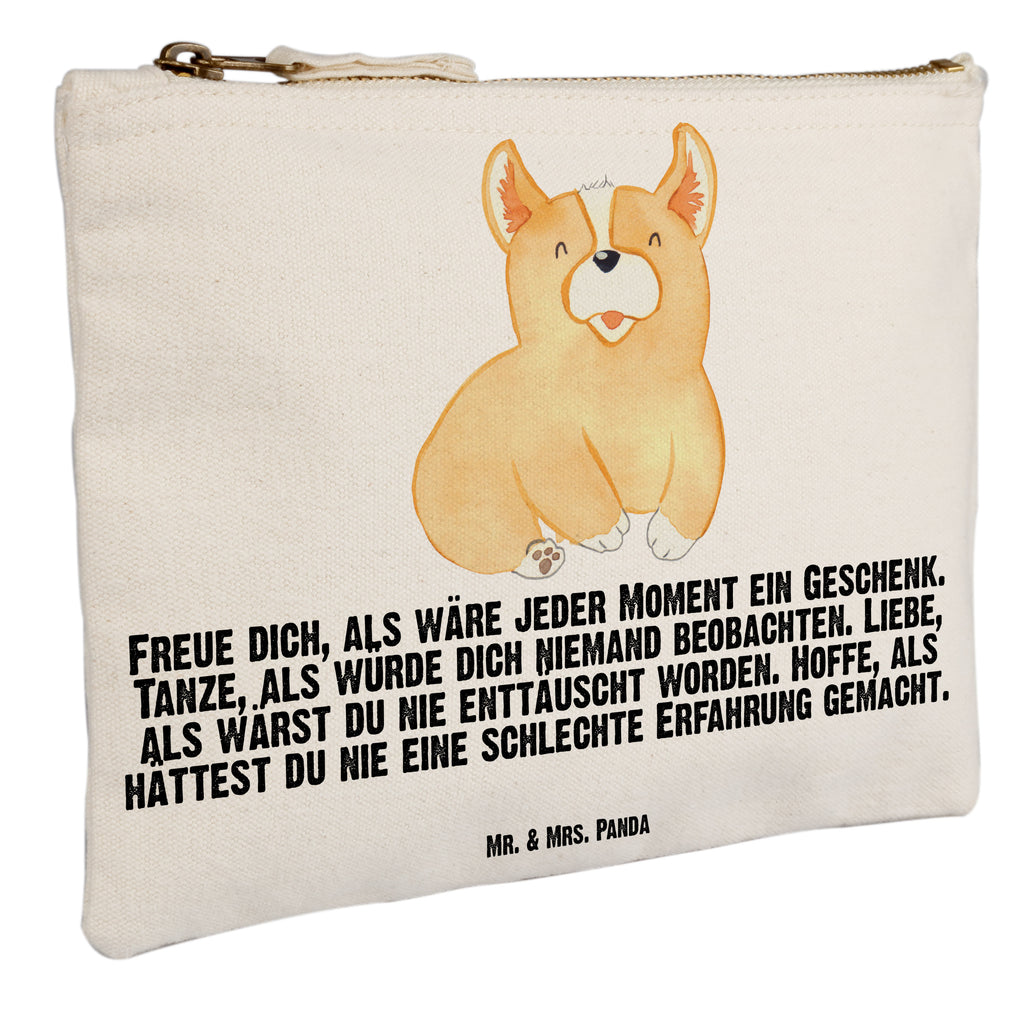 Schminktasche Corgie Schminktasche, Kosmetiktasche, Kosmetikbeutel, Stiftemäppchen, Etui, Federmappe, Makeup, XXL, Schminketui, Kosmetiketui, Schlamperetui, Hund, Hundemotiv, Haustier, Hunderasse, Tierliebhaber, Hundebesitzer, Sprüche, Corgie, Welsh Corgie Pembroke, britisch, Motivation, Spruch, Hundespruch, Lebensfreude