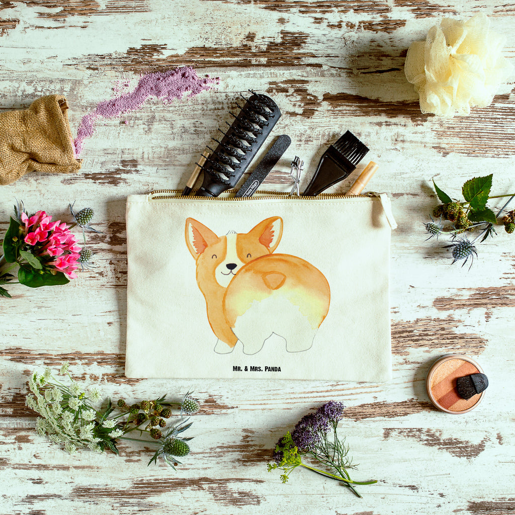 Schminktasche Corgie Po Schminktasche, Kosmetiktasche, Kosmetikbeutel, Stiftemäppchen, Etui, Federmappe, Makeup, XXL, Schminketui, Kosmetiketui, Schlamperetui, Hund, Hundemotiv, Haustier, Hunderasse, Tierliebhaber, Hundebesitzer, Sprüche, Corgie, Hundeliebe, Motivation, Selbstliebe, Spruch