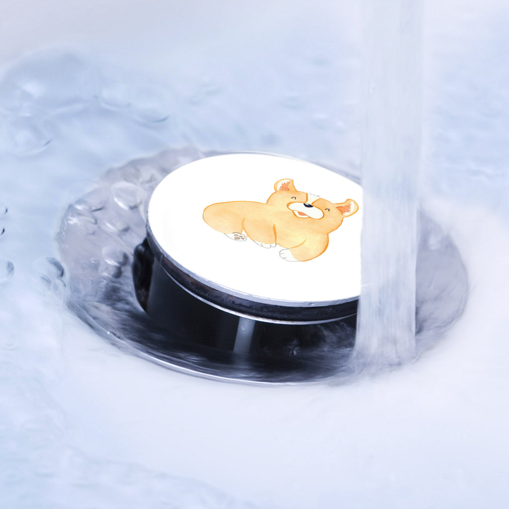 Waschbecken Stöpsel Corgie Abflussstöpsel, Stöpsel, Waschbecken, Ablaufgarnitur, Waschbecken Stopfen, Hund, Hundemotiv, Haustier, Hunderasse, Tierliebhaber, Hundebesitzer, Sprüche, Corgie, Welsh Corgie Pembroke, britisch, Motivation, Spruch, Hundespruch, Lebensfreude