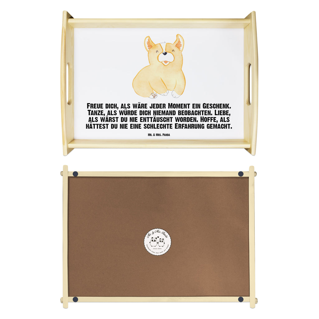 Serviertablett Corgie Tablett, Holztablett, Küchentablett, Dekotablett, Frühstückstablett, Hund, Hundemotiv, Haustier, Hunderasse, Tierliebhaber, Hundebesitzer, Sprüche, Corgie, Welsh Corgie Pembroke, britisch, Motivation, Spruch, Hundespruch, Lebensfreude