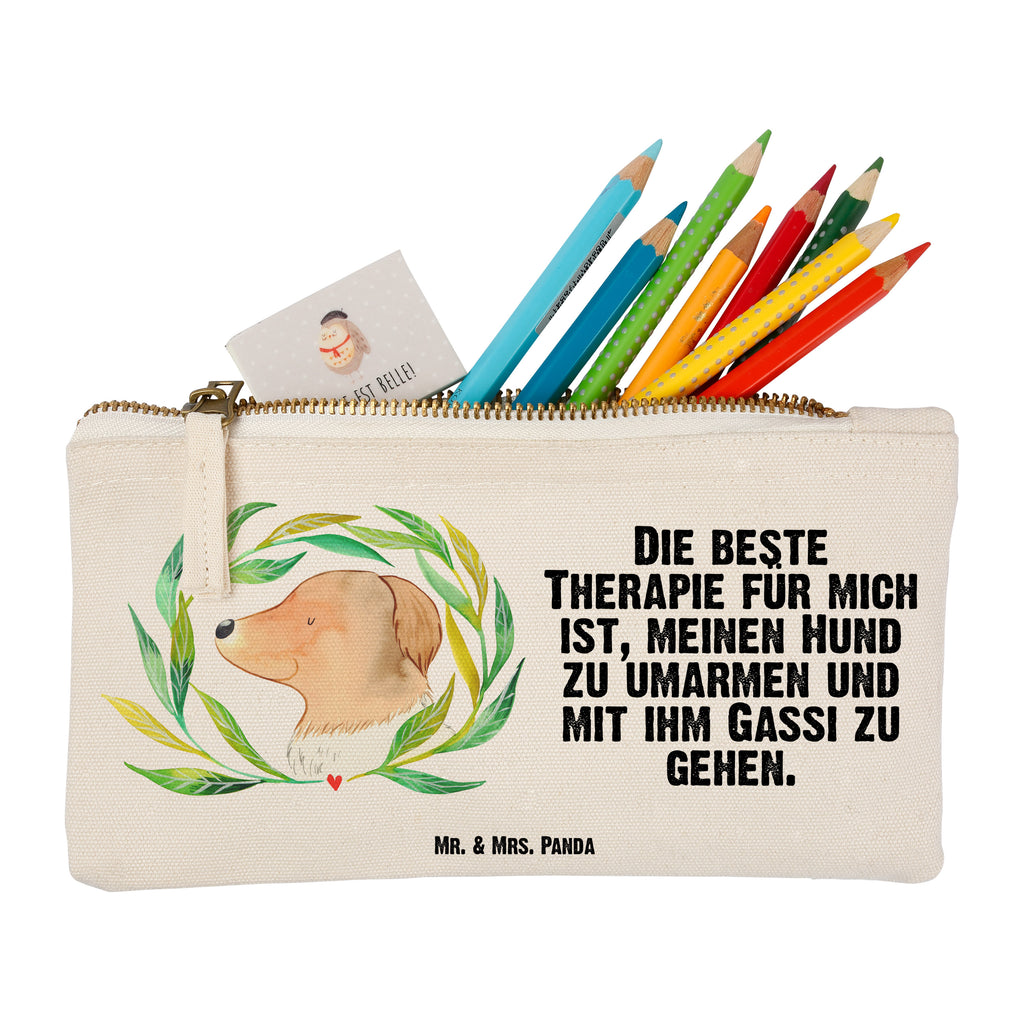 Schminktasche Hund Ranke Schminktasche, Kosmetiktasche, Kosmetikbeutel, Stiftemäppchen, Etui, Federmappe, Makeup, XXL, Schminketui, Kosmetiketui, Schlamperetui, Hund, Hundemotiv, Haustier, Hunderasse, Tierliebhaber, Hundebesitzer, Sprüche, Ranke, Therapie, Selbsttherapie, Hundeliebe, Hundeglück, Hunde