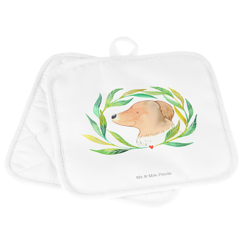 2er Set Topflappen  Hund Ranke Topflappen, Topfuntersetzer, Ofenhandschuh, Topflappen Set, Topflappen lustig, Topflappen mit Spruch, Hund, Hundemotiv, Haustier, Hunderasse, Tierliebhaber, Hundebesitzer, Sprüche, Ranke, Therapie, Selbsttherapie, Hundeliebe, Hundeglück, Hunde
