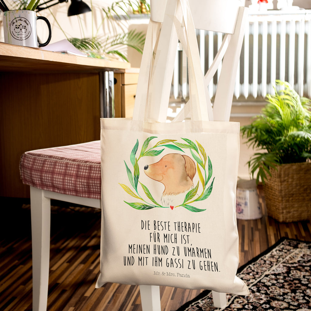 Tragetasche Hund Ranke Beuteltasche, Beutel, Einkaufstasche, Jutebeutel, Stoffbeutel, Hund, Hundemotiv, Haustier, Hunderasse, Tierliebhaber, Hundebesitzer, Sprüche, Ranke, Therapie, Selbsttherapie, Hundeliebe, Hundeglück, Hunde