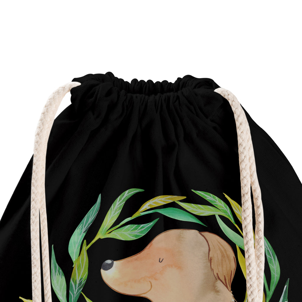 Sportbeutel Hund Ranke Turnbeutel, Beutel, Sporttasche, Tasche, Stoffbeutel, Hund, Hundemotiv, Haustier, Hunderasse, Tierliebhaber, Hundebesitzer, Sprüche, Ranke, Therapie, Selbsttherapie, Hundeliebe, Hundeglück, Hunde
