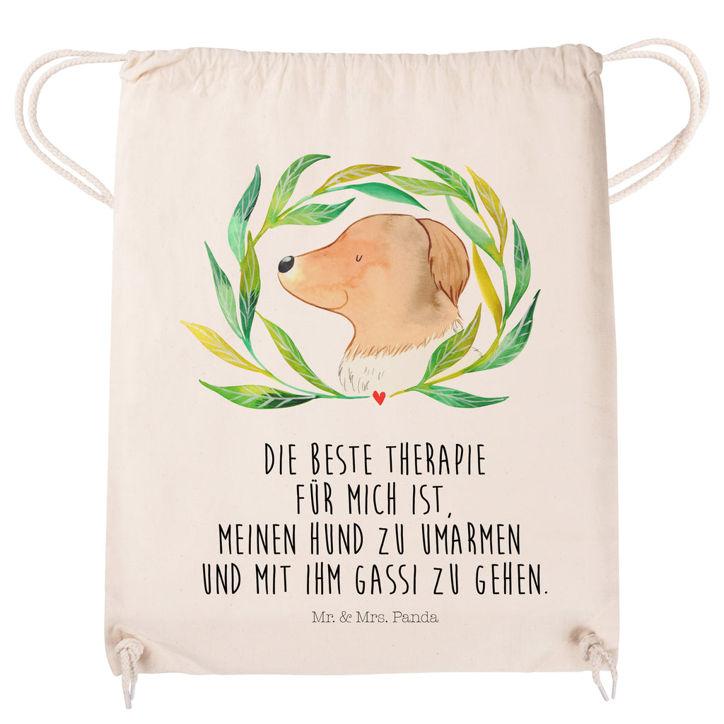 Sportbeutel Hund Ranke Turnbeutel, Beutel, Sporttasche, Tasche, Stoffbeutel, Hund, Hundemotiv, Haustier, Hunderasse, Tierliebhaber, Hundebesitzer, Sprüche, Ranke, Therapie, Selbsttherapie, Hundeliebe, Hundeglück, Hunde