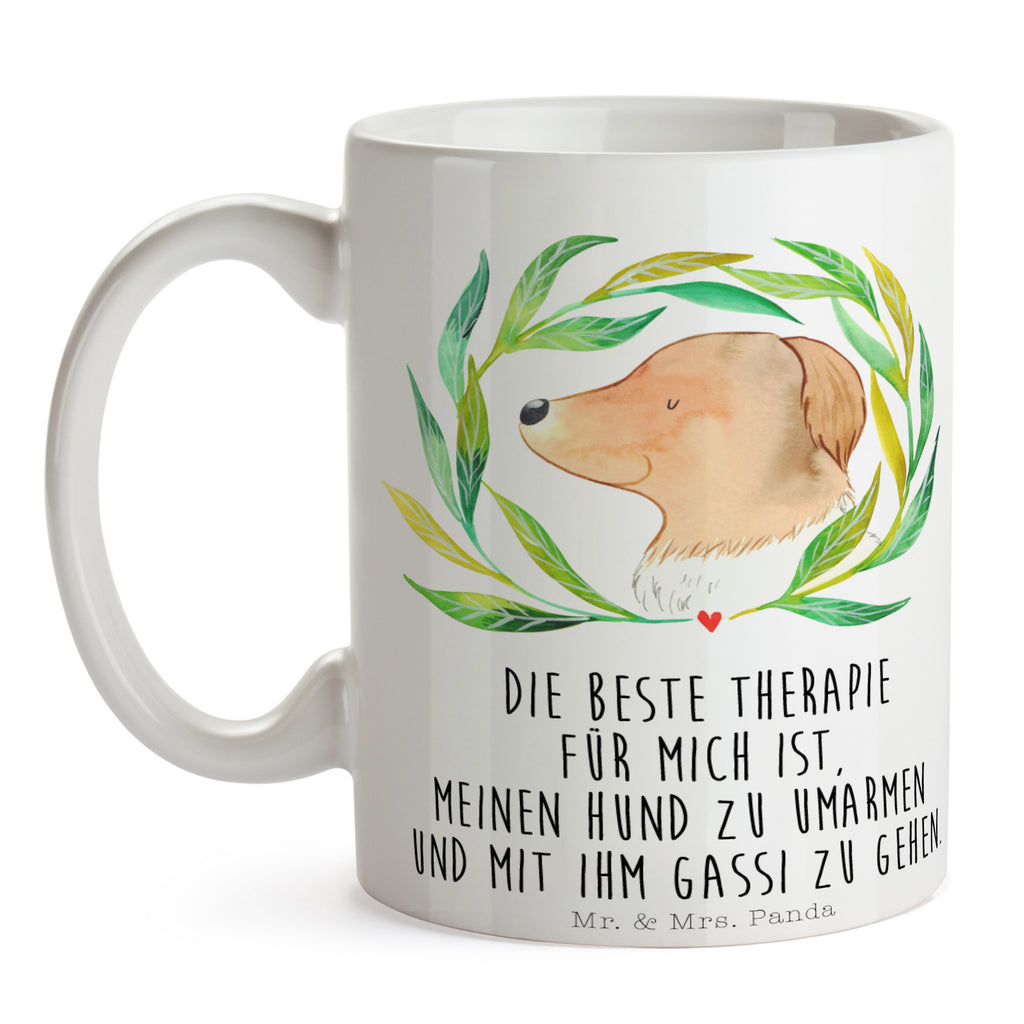 Tasse Hund Ranke Hund, Ranke, Therapie, Selbsttherapie, Hundeliebe, Hundeglück, Hunde Becher, Kaffeetasse, Kaffeebecher, Tee, Frühstück, Büro  Hund, Hundemotiv, Haustier, Hunderasse, Tierliebhaber, Hundebesitzer, Sprüche