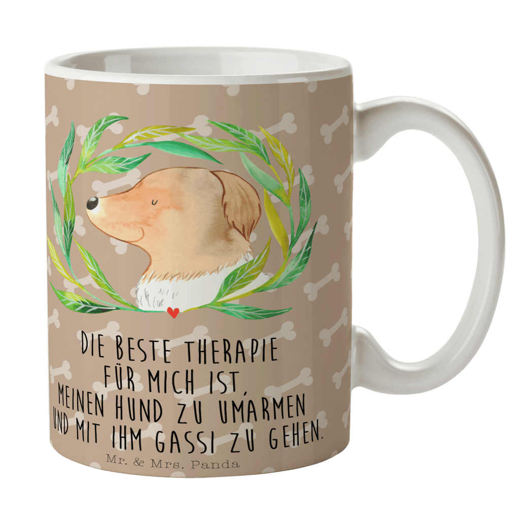 Tasse Hund Ranke Hund, Ranke, Therapie, Selbsttherapie, Hundeliebe, Hundeglück, Hunde Becher, Kaffeetasse, Kaffeebecher, Tee, Frühstück, Büro  Hund, Hundemotiv, Haustier, Hunderasse, Tierliebhaber, Hundebesitzer, Sprüche