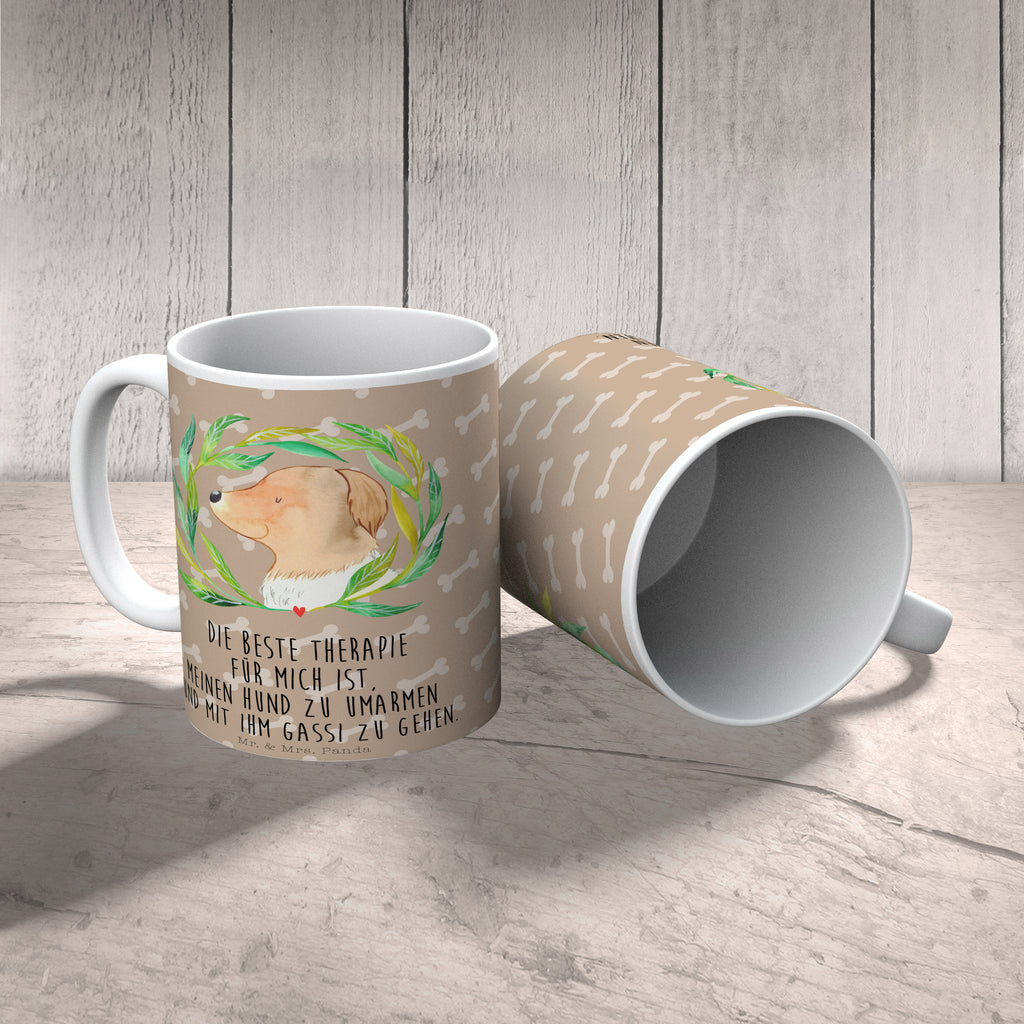 Tasse Hund Ranke Hund, Ranke, Therapie, Selbsttherapie, Hundeliebe, Hundeglück, Hunde Becher, Kaffeetasse, Kaffeebecher, Tee, Frühstück, Büro  Hund, Hundemotiv, Haustier, Hunderasse, Tierliebhaber, Hundebesitzer, Sprüche