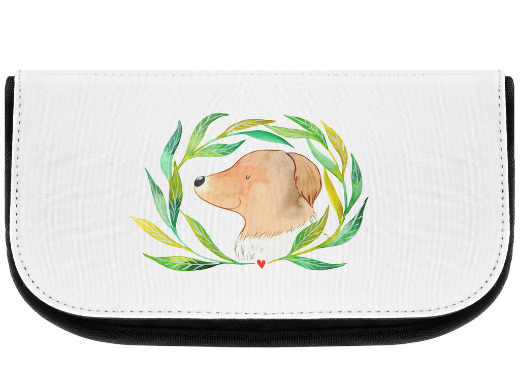 Kosmetiktasche Hund Ranke Kosmetikbeutel, Kulturtasche, Kulturbeutel, Schminktasche, Make-Up Tasche, Hund, Hundemotiv, Haustier, Hunderasse, Tierliebhaber, Hundebesitzer, Sprüche, Ranke, Therapie, Selbsttherapie, Hundeliebe, Hundeglück, Hunde
