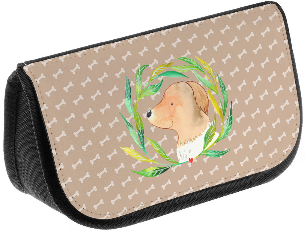 Kosmetiktasche Hund Ranke Kosmetikbeutel, Kulturtasche, Kulturbeutel, Schminktasche, Make-Up Tasche, Hund, Hundemotiv, Haustier, Hunderasse, Tierliebhaber, Hundebesitzer, Sprüche, Ranke, Therapie, Selbsttherapie, Hundeliebe, Hundeglück, Hunde