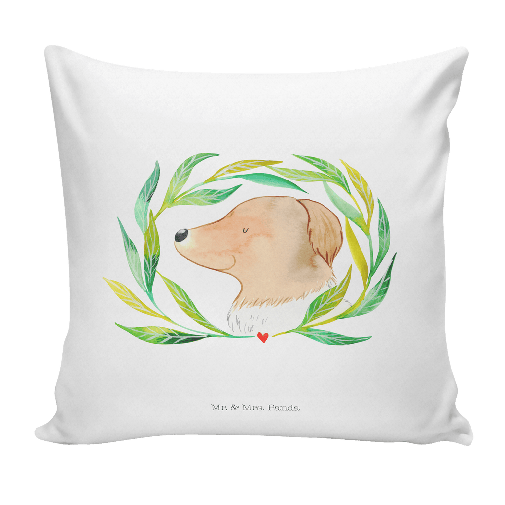 40x40 Kissen Hund Ranke Kissenhülle, Kopfkissen, Sofakissen, Dekokissen, Motivkissen, Hund, Hundemotiv, Haustier, Hunderasse, Tierliebhaber, Hundebesitzer, Sprüche, Ranke, Therapie, Selbsttherapie, Hundeliebe, Hundeglück, Hunde