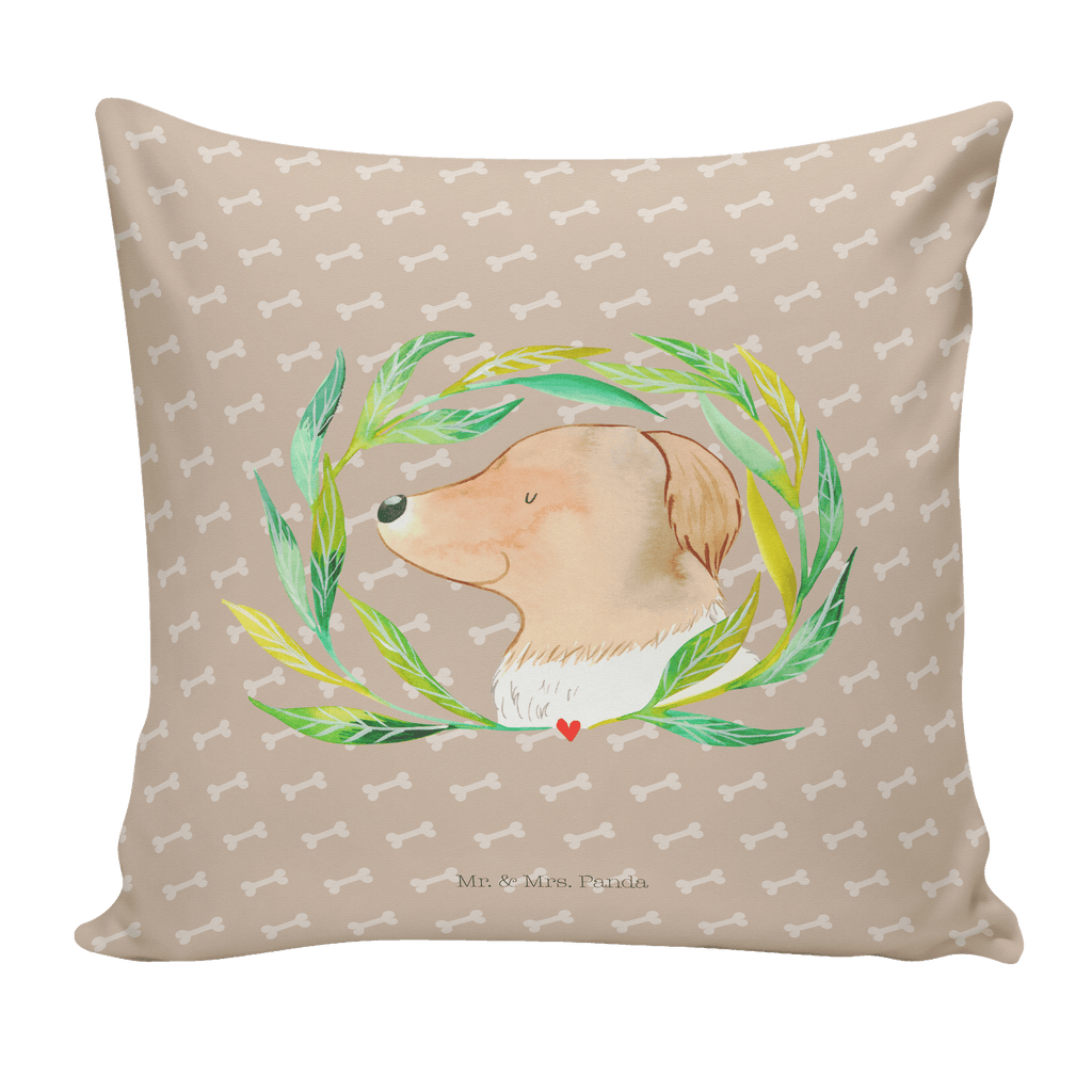 40x40 Kissen Hund Ranke Kissenhülle, Kopfkissen, Sofakissen, Dekokissen, Motivkissen, Hund, Hundemotiv, Haustier, Hunderasse, Tierliebhaber, Hundebesitzer, Sprüche, Ranke, Therapie, Selbsttherapie, Hundeliebe, Hundeglück, Hunde