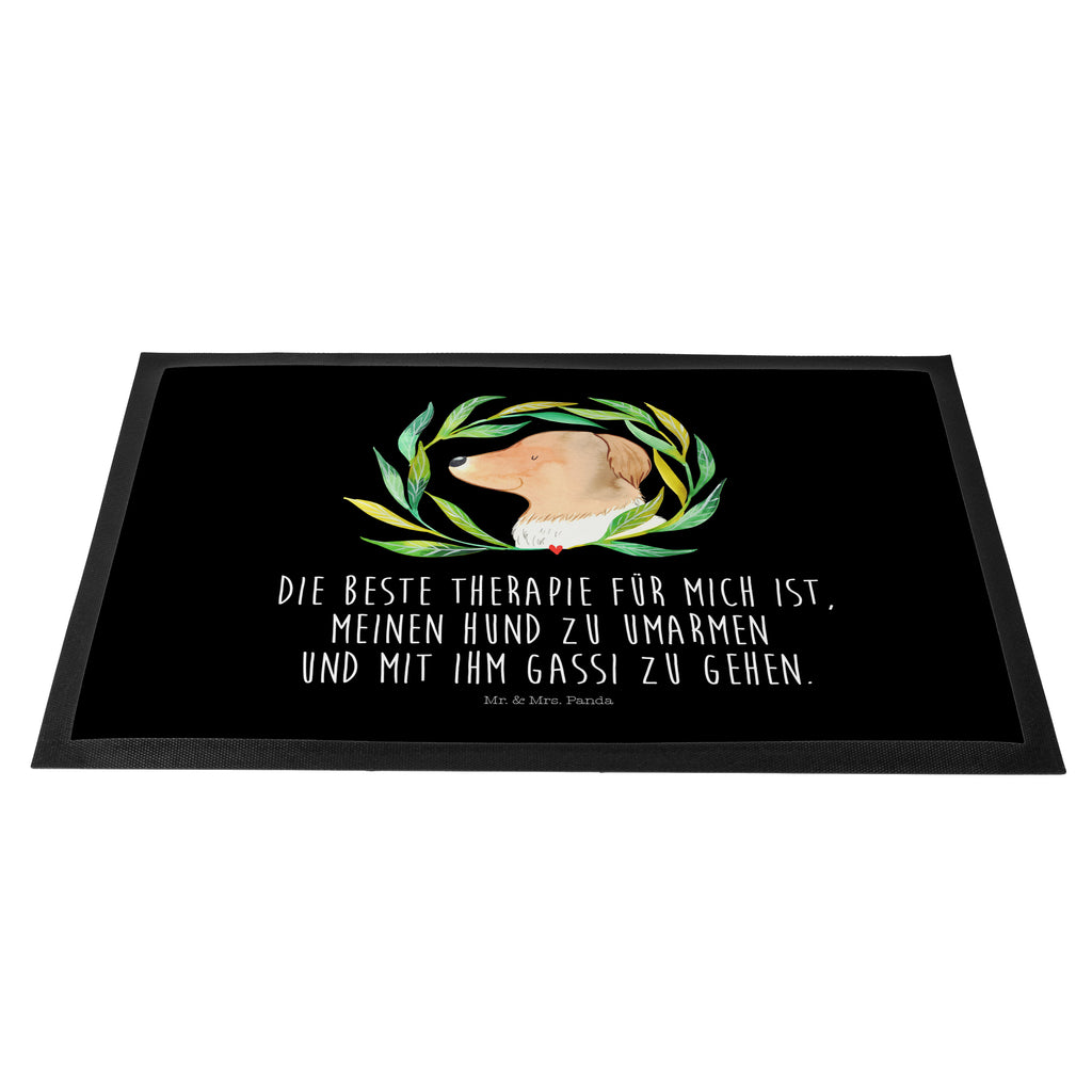 Fußmatte Hund Ranke Hund, Ranke, Therapie, Selbsttherapie, Hundeliebe, Hundeglück, Hunde Türvorleger, Schmutzmatte, Fußabtreter, Matte, Schmutzfänger, Fußabstreifer, Schmutzfangmatte, Türmatte, Motivfußmatte,  Haustürmatte, Vorleger  Hund, Hundemotiv, Haustier, Hunderasse, Tierliebhaber, Hundebesitzer, Sprüche