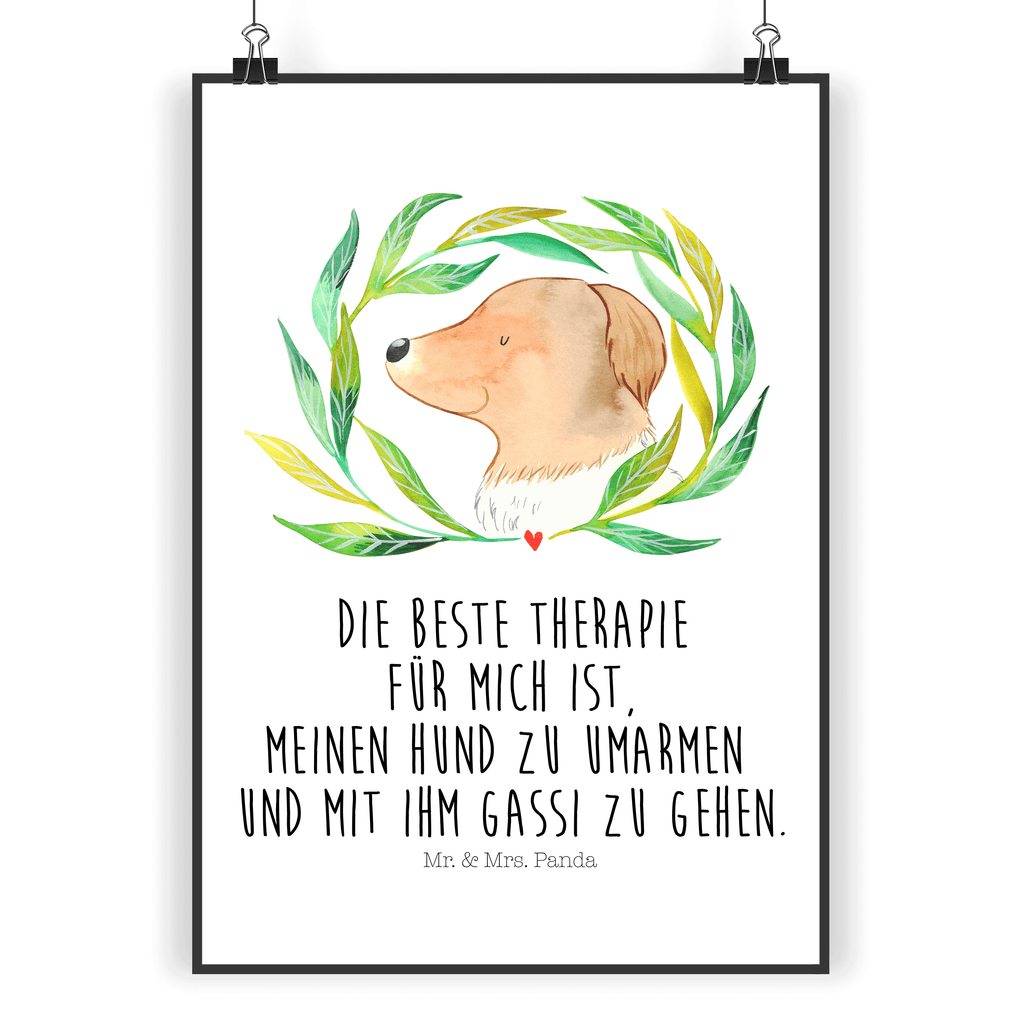 Poster Hund Ranke Poster, Wandposter, Bild, Wanddeko, Küchenposter, Kinderposter, Wanddeko Bild, Raumdekoration, Wanddekoration, Handgemaltes Poster, Mr. & Mrs. Panda Poster, Designposter, Kunstdruck, Posterdruck, Hund, Hundemotiv, Haustier, Hunderasse, Tierliebhaber, Hundebesitzer, Sprüche, Ranke, Therapie, Selbsttherapie, Hundeliebe, Hundeglück, Hunde