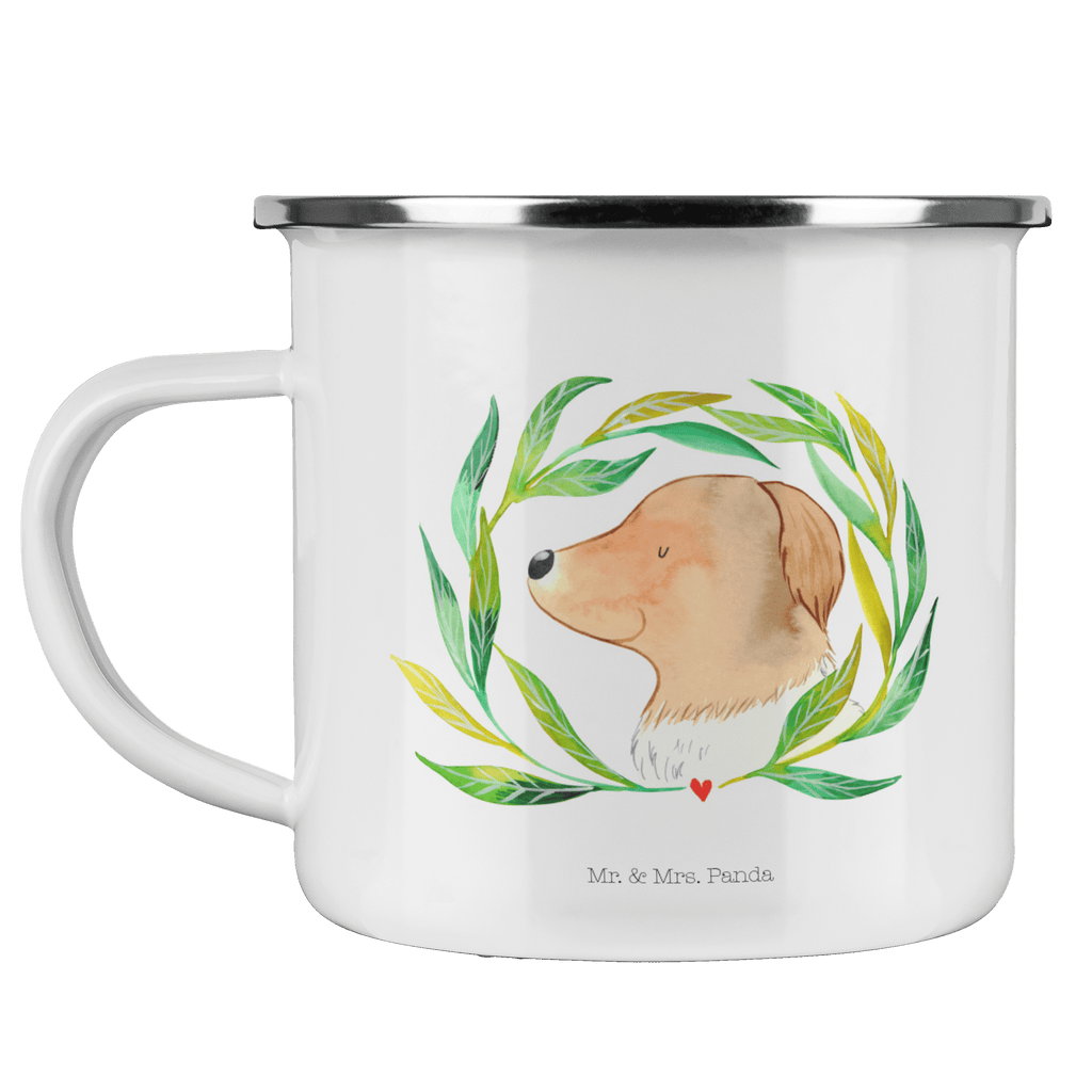 Camping Emaille Tasse Hund Ranke Campingtasse, Trinkbecher, Metalltasse, Outdoor Tasse, Emaille Trinkbecher, Blechtasse Outdoor, Emaille Campingbecher, Edelstahl Trinkbecher, Metalltasse für Camping, Kaffee Blechtasse, Camping Tasse Metall, Hund, Hundemotiv, Haustier, Hunderasse, Tierliebhaber, Hundebesitzer, Sprüche, Ranke, Therapie, Selbsttherapie, Hundeliebe, Hundeglück, Hunde