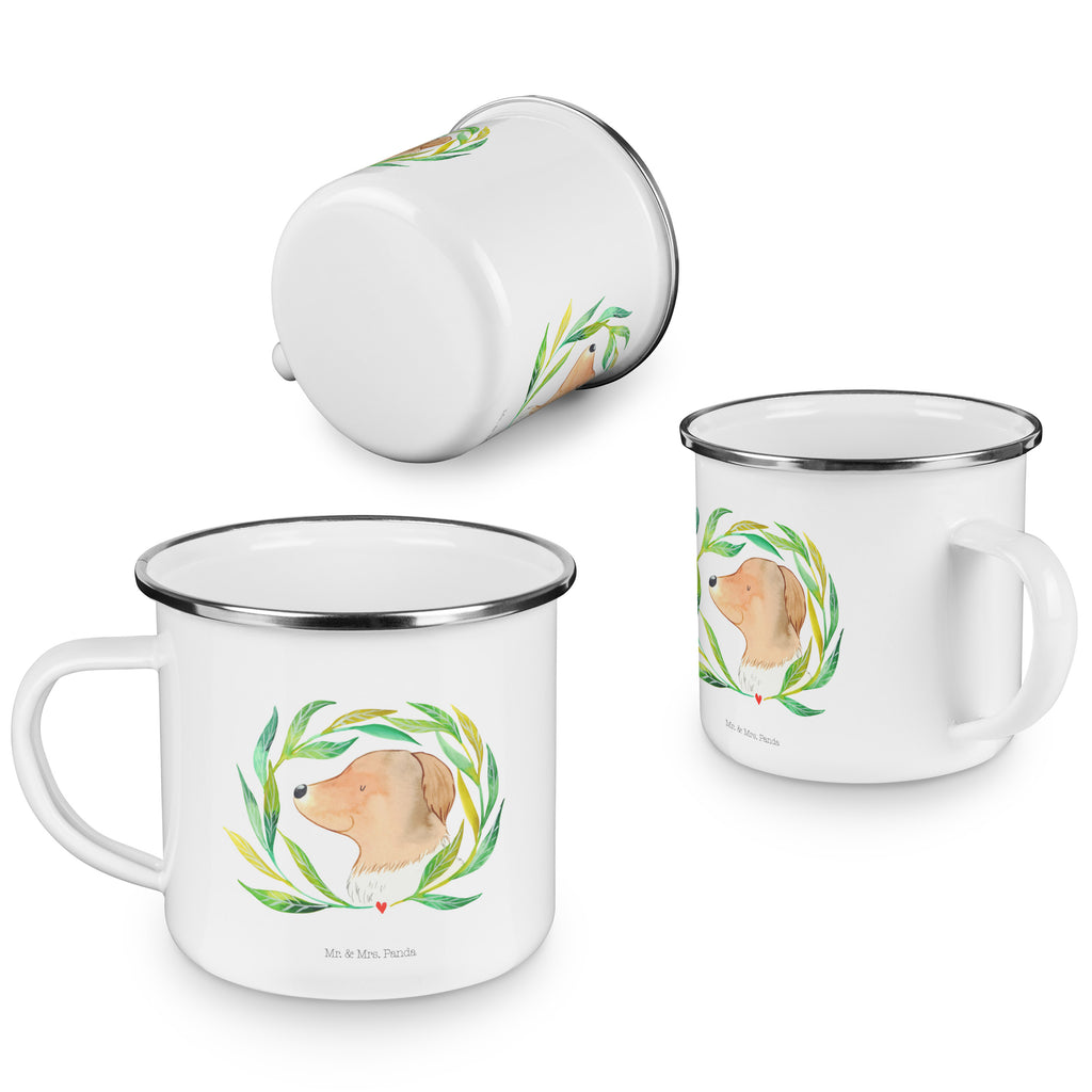 Camping Emaille Tasse Hund Ranke Campingtasse, Trinkbecher, Metalltasse, Outdoor Tasse, Emaille Trinkbecher, Blechtasse Outdoor, Emaille Campingbecher, Edelstahl Trinkbecher, Metalltasse für Camping, Kaffee Blechtasse, Camping Tasse Metall, Hund, Hundemotiv, Haustier, Hunderasse, Tierliebhaber, Hundebesitzer, Sprüche, Ranke, Therapie, Selbsttherapie, Hundeliebe, Hundeglück, Hunde