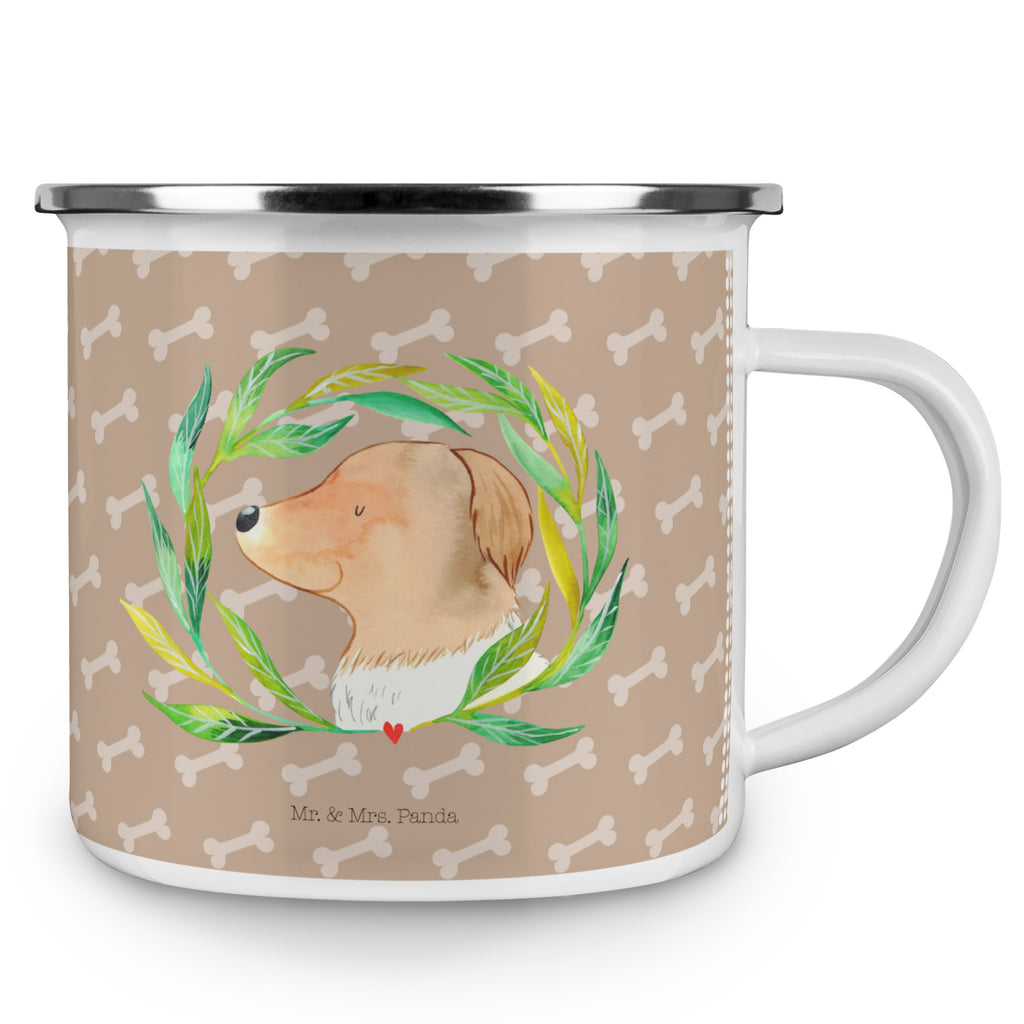 Camping Emaille Tasse Hund Ranke Campingtasse, Trinkbecher, Metalltasse, Outdoor Tasse, Emaille Trinkbecher, Blechtasse Outdoor, Emaille Campingbecher, Edelstahl Trinkbecher, Metalltasse für Camping, Kaffee Blechtasse, Camping Tasse Metall, Hund, Hundemotiv, Haustier, Hunderasse, Tierliebhaber, Hundebesitzer, Sprüche, Ranke, Therapie, Selbsttherapie, Hundeliebe, Hundeglück, Hunde