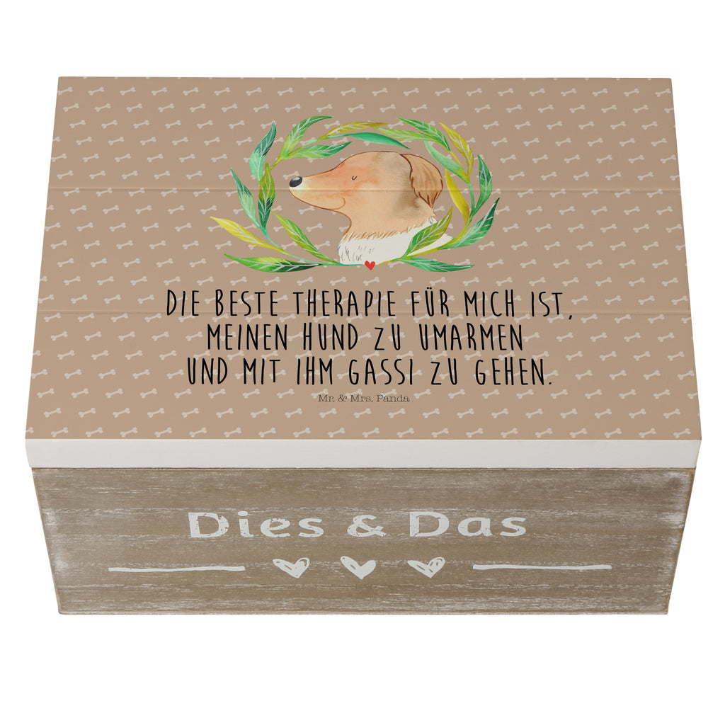 Holzkiste Hund Ranke Holzkiste, Kiste, Schatzkiste, Truhe, Schatulle, XXL, Erinnerungsbox, Erinnerungskiste, Dekokiste, Aufbewahrungsbox, Hund, Hundemotiv, Haustier, Hunderasse, Tierliebhaber, Hundebesitzer, Sprüche, Ranke, Therapie, Selbsttherapie, Hundeliebe, Hundeglück, Hunde