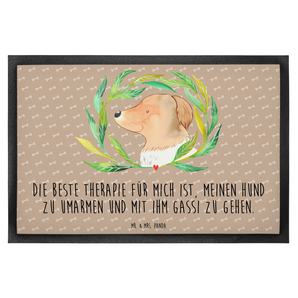 Fußmatte Hund Ranke Hund, Ranke, Therapie, Selbsttherapie, Hundeliebe, Hundeglück, Hunde Türvorleger, Schmutzmatte, Fußabtreter, Matte, Schmutzfänger, Fußabstreifer, Schmutzfangmatte, Türmatte, Motivfußmatte,  Haustürmatte, Vorleger  Hund, Hundemotiv, Haustier, Hunderasse, Tierliebhaber, Hundebesitzer, Sprüche