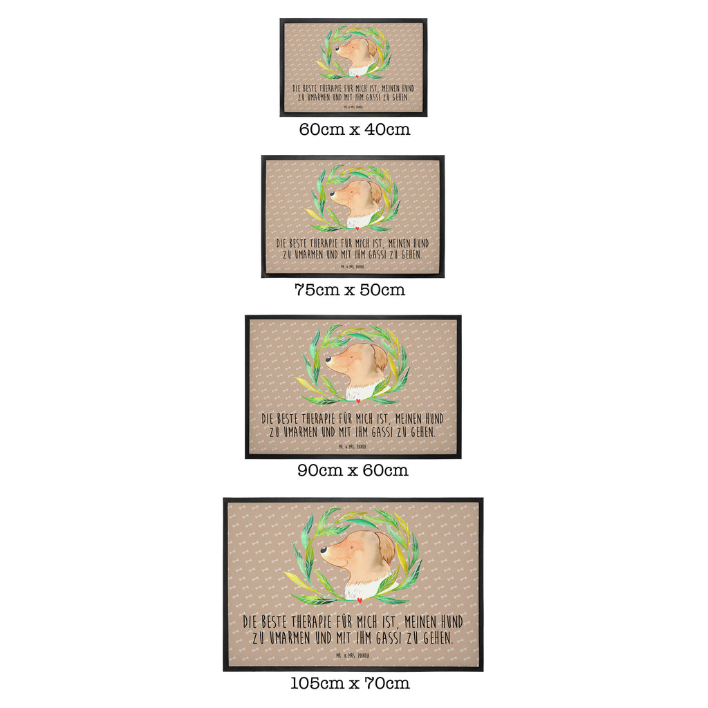 Fußmatte Hund Ranke Hund, Ranke, Therapie, Selbsttherapie, Hundeliebe, Hundeglück, Hunde Türvorleger, Schmutzmatte, Fußabtreter, Matte, Schmutzfänger, Fußabstreifer, Schmutzfangmatte, Türmatte, Motivfußmatte,  Haustürmatte, Vorleger  Hund, Hundemotiv, Haustier, Hunderasse, Tierliebhaber, Hundebesitzer, Sprüche