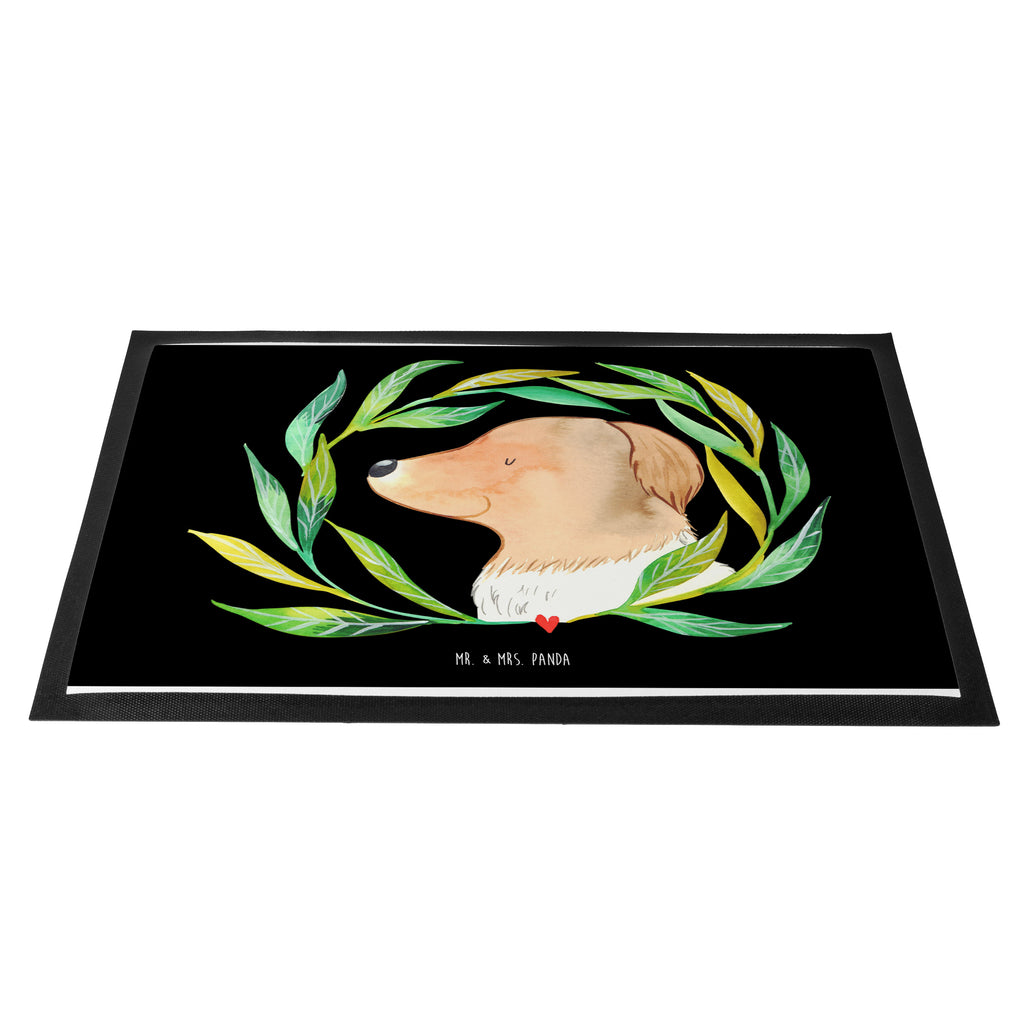 Fußmatte Hund Ranke Hund, Ranke, Therapie, Selbsttherapie, Hundeliebe, Hundeglück, Hunde Türvorleger, Schmutzmatte, Fußabtreter, Matte, Schmutzfänger, Fußabstreifer, Schmutzfangmatte, Türmatte, Motivfußmatte,  Haustürmatte, Vorleger  Hund, Hundemotiv, Haustier, Hunderasse, Tierliebhaber, Hundebesitzer, Sprüche