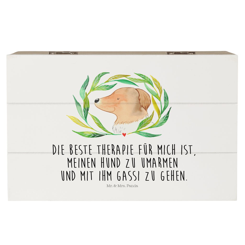 Holzkiste Hund Ranke Holzkiste, Kiste, Schatzkiste, Truhe, Schatulle, XXL, Erinnerungsbox, Erinnerungskiste, Dekokiste, Aufbewahrungsbox, Hund, Hundemotiv, Haustier, Hunderasse, Tierliebhaber, Hundebesitzer, Sprüche, Ranke, Therapie, Selbsttherapie, Hundeliebe, Hundeglück, Hunde