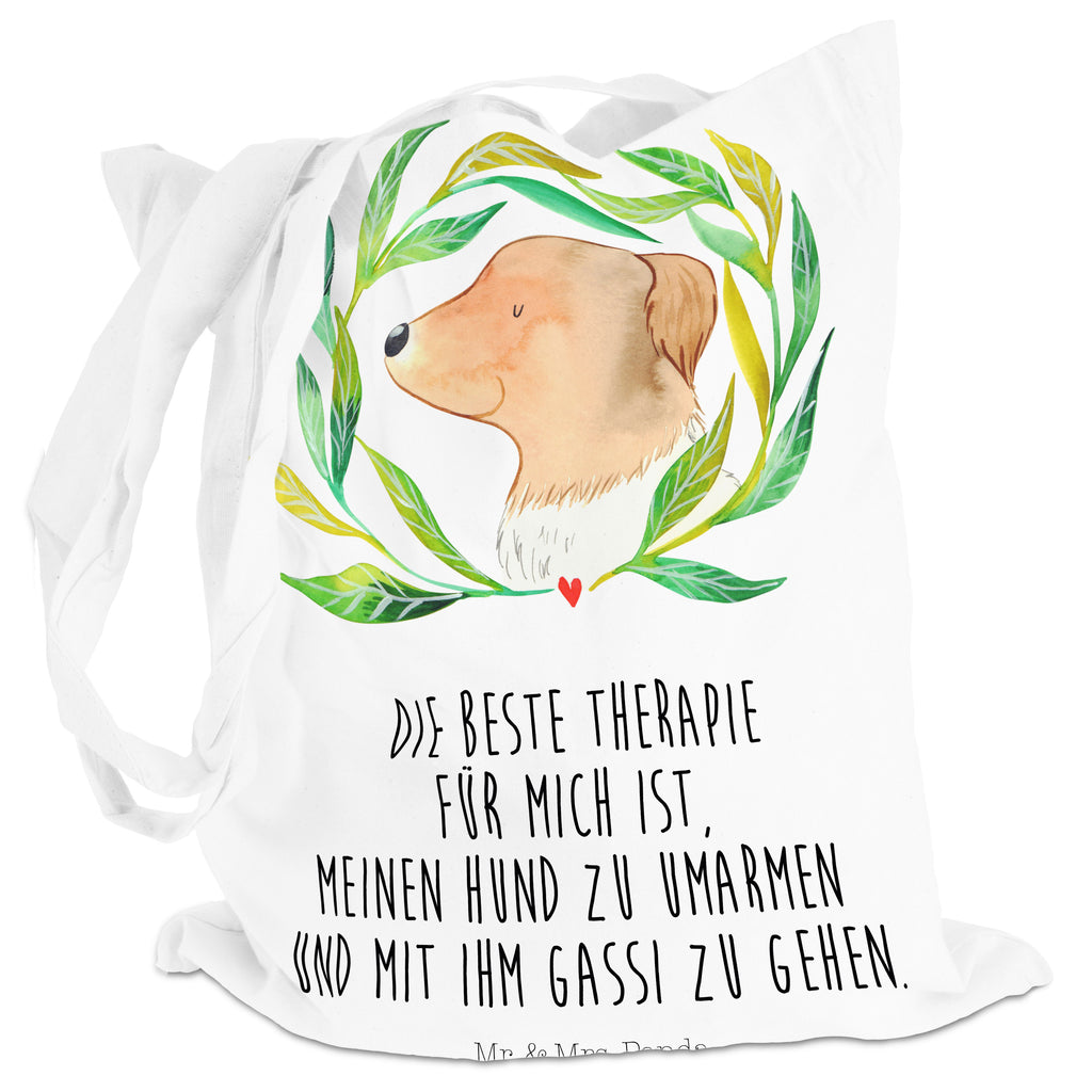 Tragetasche Hund Ranke Beuteltasche, Beutel, Einkaufstasche, Jutebeutel, Stoffbeutel, Hund, Hundemotiv, Haustier, Hunderasse, Tierliebhaber, Hundebesitzer, Sprüche, Ranke, Therapie, Selbsttherapie, Hundeliebe, Hundeglück, Hunde