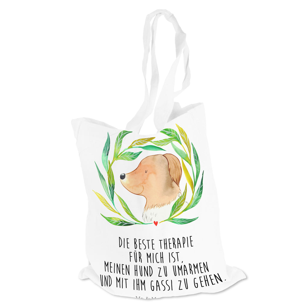 Tragetasche Hund Ranke Beuteltasche, Beutel, Einkaufstasche, Jutebeutel, Stoffbeutel, Hund, Hundemotiv, Haustier, Hunderasse, Tierliebhaber, Hundebesitzer, Sprüche, Ranke, Therapie, Selbsttherapie, Hundeliebe, Hundeglück, Hunde