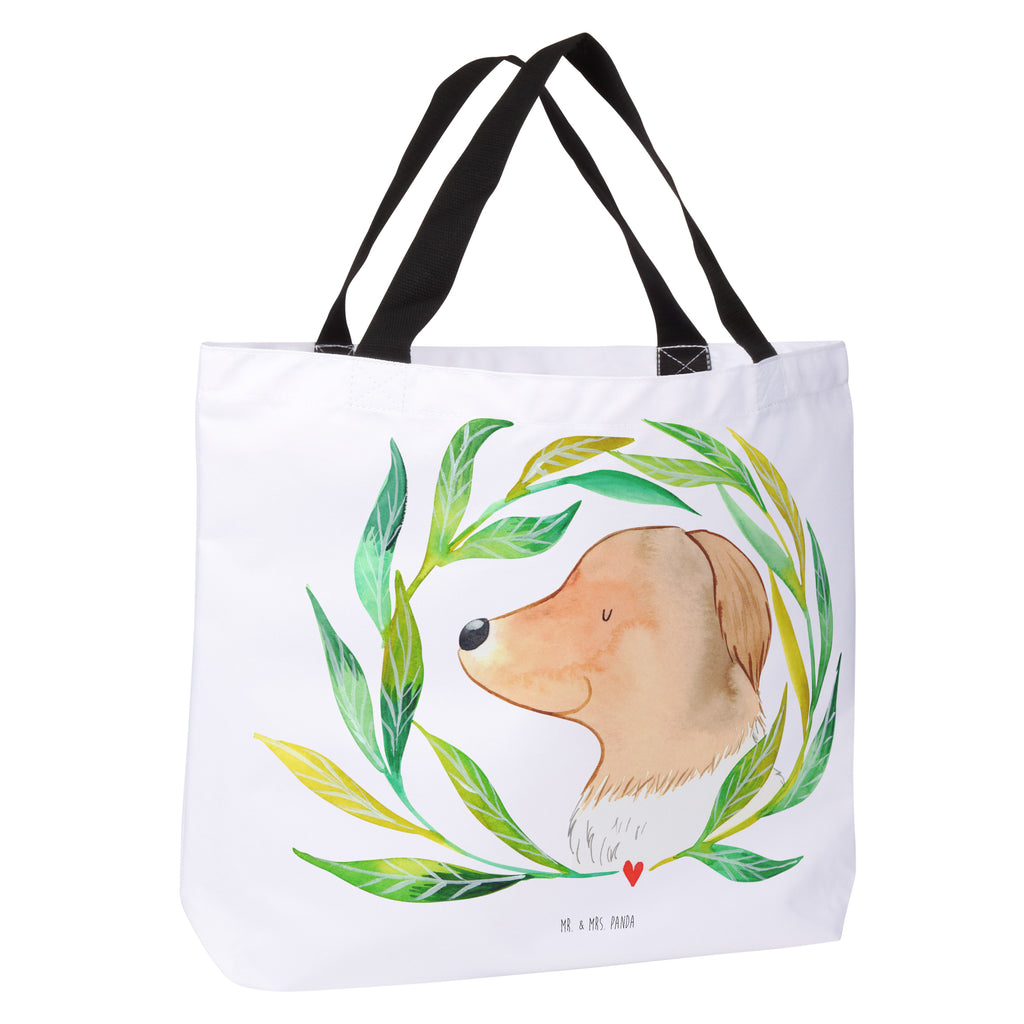Shopper Hund Ranke Beutel, Einkaufstasche, Tasche, Strandtasche, Einkaufsbeutel, Shopper, Schultasche, Freizeittasche, Tragebeutel, Schulbeutel, Alltagstasche, Hund, Hundemotiv, Haustier, Hunderasse, Tierliebhaber, Hundebesitzer, Sprüche, Ranke, Therapie, Selbsttherapie, Hundeliebe, Hundeglück, Hunde