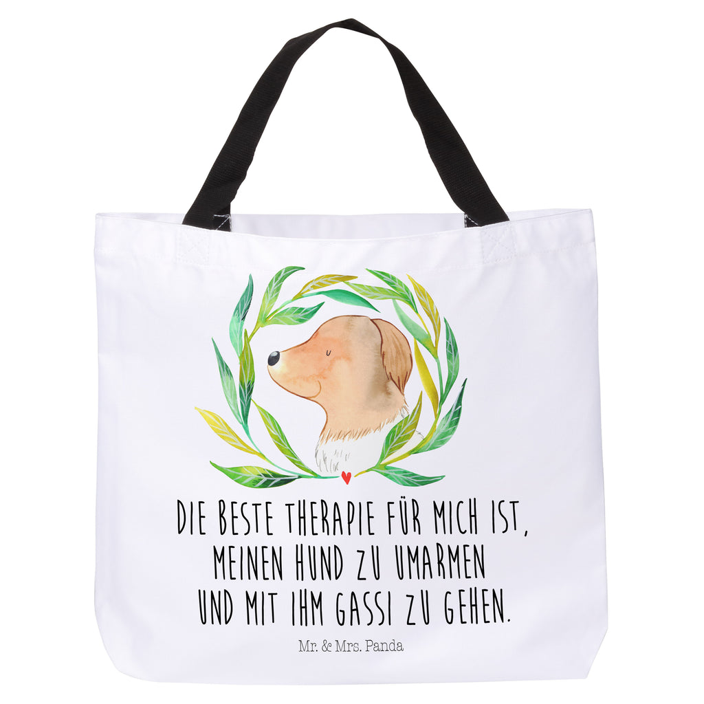 Shopper Hund Ranke Beutel, Einkaufstasche, Tasche, Strandtasche, Einkaufsbeutel, Shopper, Schultasche, Freizeittasche, Tragebeutel, Schulbeutel, Alltagstasche, Hund, Hundemotiv, Haustier, Hunderasse, Tierliebhaber, Hundebesitzer, Sprüche, Ranke, Therapie, Selbsttherapie, Hundeliebe, Hundeglück, Hunde