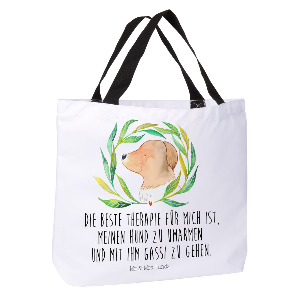 Shopper Hund Ranke Beutel, Einkaufstasche, Tasche, Strandtasche, Einkaufsbeutel, Shopper, Schultasche, Freizeittasche, Tragebeutel, Schulbeutel, Alltagstasche, Hund, Hundemotiv, Haustier, Hunderasse, Tierliebhaber, Hundebesitzer, Sprüche, Ranke, Therapie, Selbsttherapie, Hundeliebe, Hundeglück, Hunde