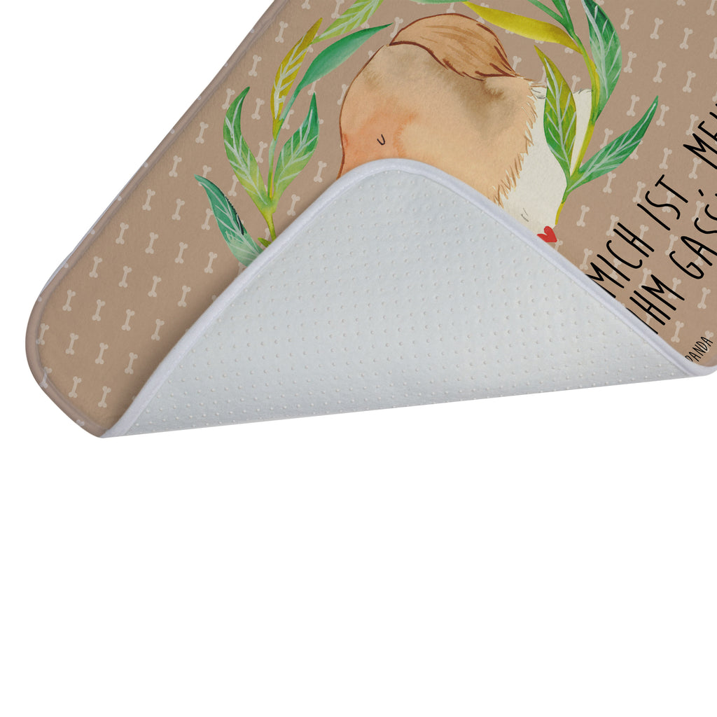 Badvorleger Hund Ranke Badematte, Badteppich, Duschvorleger, Badezimmerteppich, Badezimmermatte, Badvorleger, Duschmatte, Duschteppich, Hund, Hundemotiv, Haustier, Hunderasse, Tierliebhaber, Hundebesitzer, Sprüche, Ranke, Therapie, Selbsttherapie, Hundeliebe, Hundeglück, Hunde