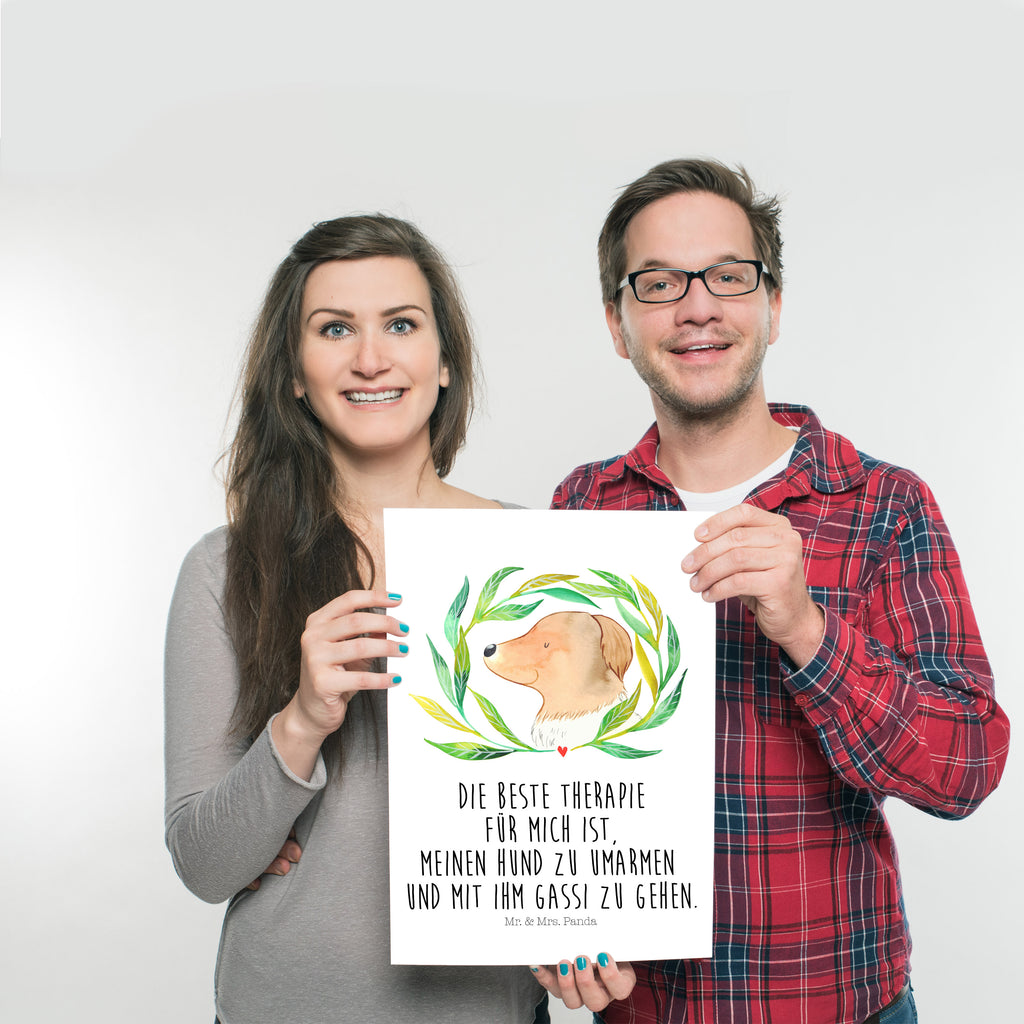 Poster Hund Ranke Poster, Wandposter, Bild, Wanddeko, Küchenposter, Kinderposter, Wanddeko Bild, Raumdekoration, Wanddekoration, Handgemaltes Poster, Mr. & Mrs. Panda Poster, Designposter, Kunstdruck, Posterdruck, Hund, Hundemotiv, Haustier, Hunderasse, Tierliebhaber, Hundebesitzer, Sprüche, Ranke, Therapie, Selbsttherapie, Hundeliebe, Hundeglück, Hunde