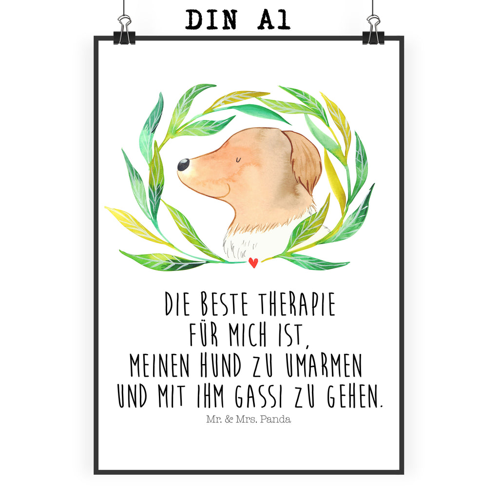 Poster Hund Ranke Poster, Wandposter, Bild, Wanddeko, Küchenposter, Kinderposter, Wanddeko Bild, Raumdekoration, Wanddekoration, Handgemaltes Poster, Mr. & Mrs. Panda Poster, Designposter, Kunstdruck, Posterdruck, Hund, Hundemotiv, Haustier, Hunderasse, Tierliebhaber, Hundebesitzer, Sprüche, Ranke, Therapie, Selbsttherapie, Hundeliebe, Hundeglück, Hunde