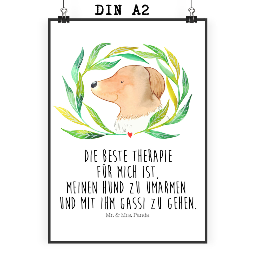 Poster Hund Ranke Poster, Wandposter, Bild, Wanddeko, Küchenposter, Kinderposter, Wanddeko Bild, Raumdekoration, Wanddekoration, Handgemaltes Poster, Mr. & Mrs. Panda Poster, Designposter, Kunstdruck, Posterdruck, Hund, Hundemotiv, Haustier, Hunderasse, Tierliebhaber, Hundebesitzer, Sprüche, Ranke, Therapie, Selbsttherapie, Hundeliebe, Hundeglück, Hunde