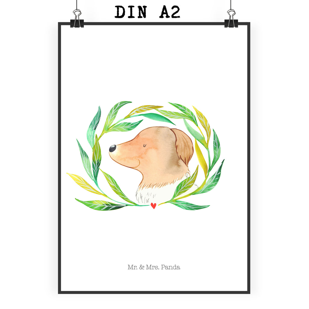 Poster Hund Ranke Poster, Wandposter, Bild, Wanddeko, Küchenposter, Kinderposter, Wanddeko Bild, Raumdekoration, Wanddekoration, Handgemaltes Poster, Mr. & Mrs. Panda Poster, Designposter, Kunstdruck, Posterdruck, Hund, Hundemotiv, Haustier, Hunderasse, Tierliebhaber, Hundebesitzer, Sprüche, Ranke, Therapie, Selbsttherapie, Hundeliebe, Hundeglück, Hunde