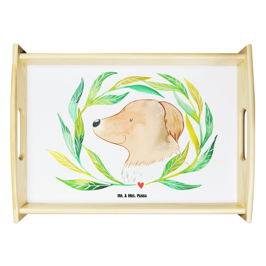 Serviertablett Hund Ranke Tablett, Holztablett, Küchentablett, Dekotablett, Frühstückstablett, Hund, Hundemotiv, Haustier, Hunderasse, Tierliebhaber, Hundebesitzer, Sprüche, Ranke, Therapie, Selbsttherapie, Hundeliebe, Hundeglück, Hunde