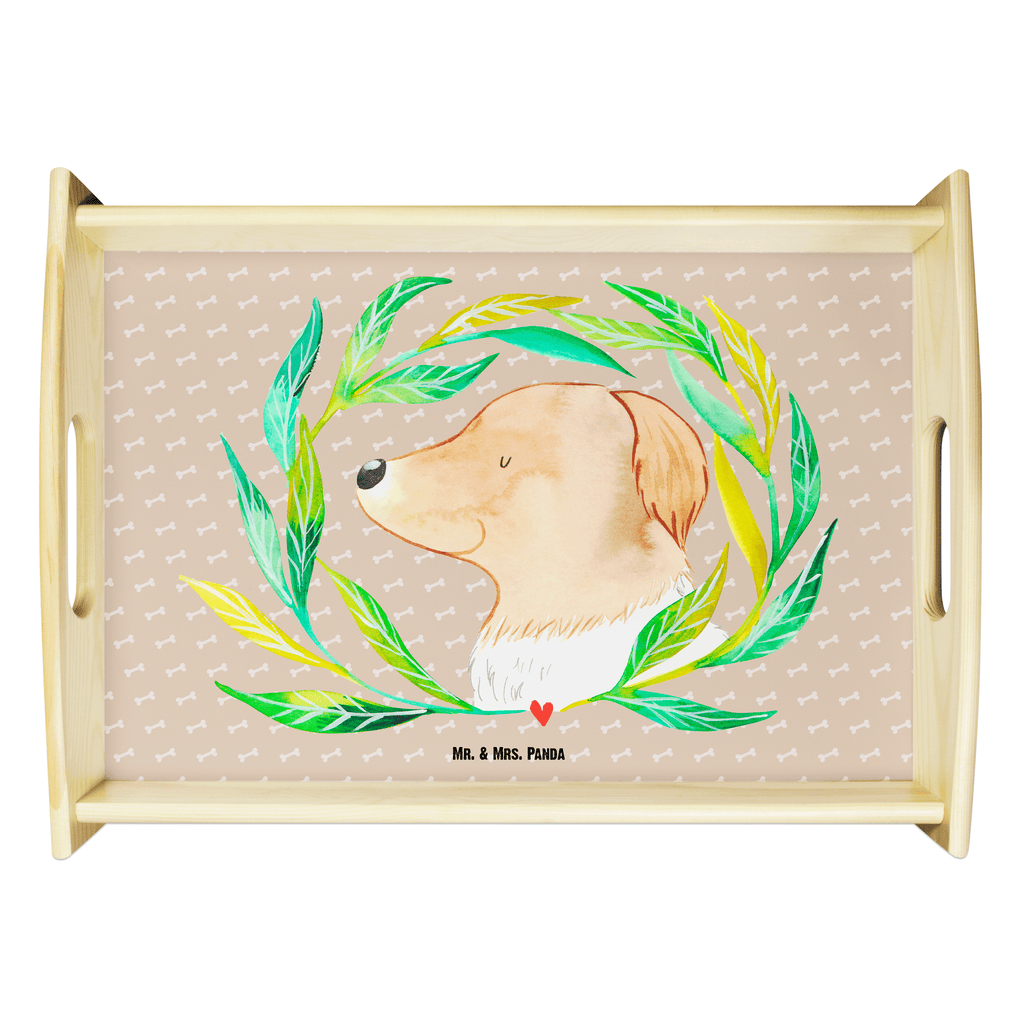 Serviertablett Hund Ranke Tablett, Holztablett, Küchentablett, Dekotablett, Frühstückstablett, Hund, Hundemotiv, Haustier, Hunderasse, Tierliebhaber, Hundebesitzer, Sprüche, Ranke, Therapie, Selbsttherapie, Hundeliebe, Hundeglück, Hunde