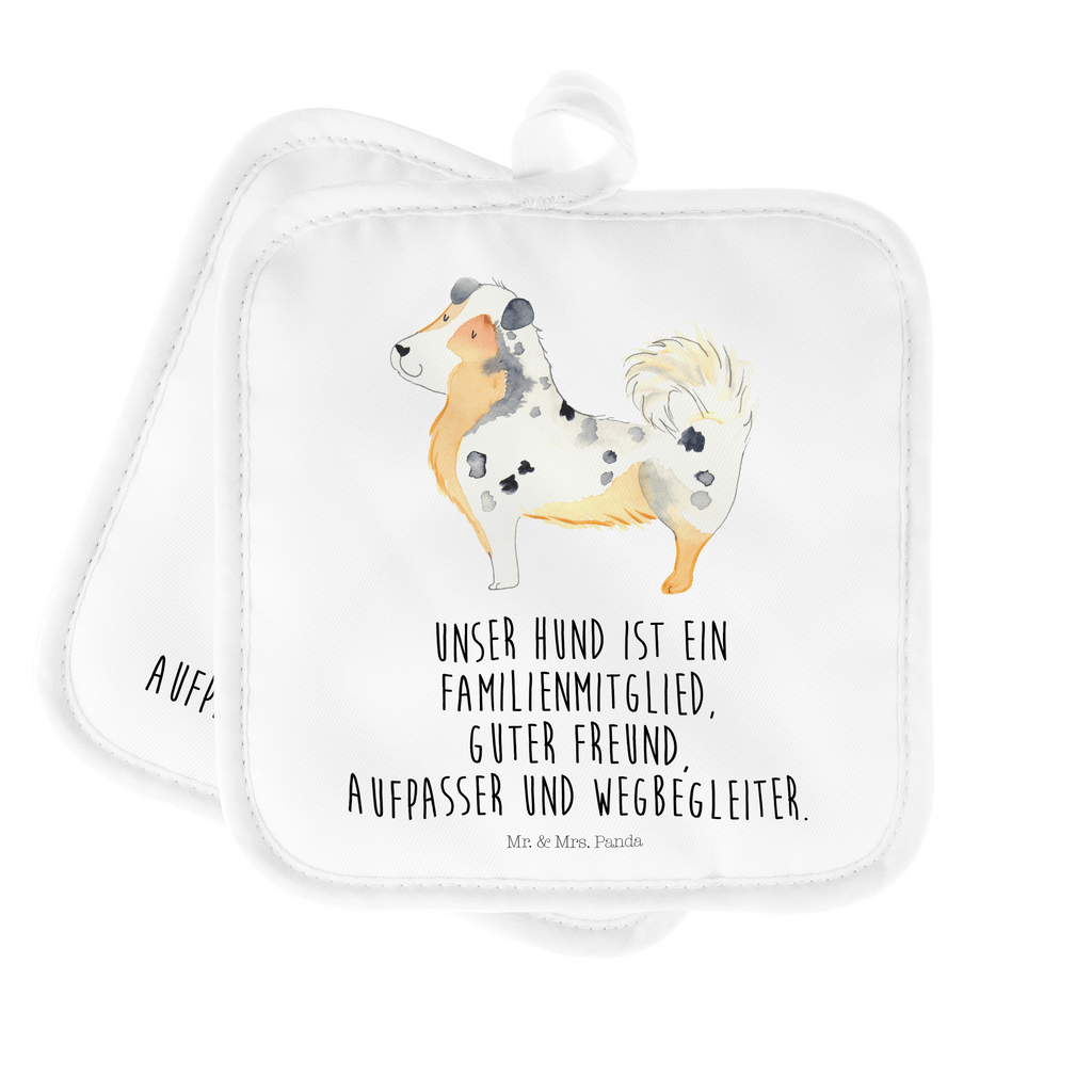 2er Set Topflappen  Australien Shepherd Topflappen, Topfuntersetzer, Ofenhandschuh, Topflappen Set, Topflappen lustig, Topflappen mit Spruch, Hund, Hundemotiv, Haustier, Hunderasse, Tierliebhaber, Hundebesitzer, Sprüche, Australien Shepherd, Shepherd, Hundeliebe, Familienhund, Spruch