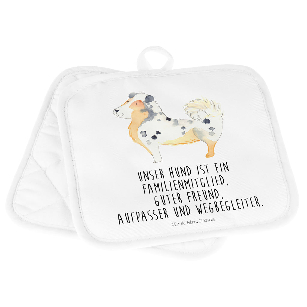 2er Set Topflappen  Australien Shepherd Topflappen, Topfuntersetzer, Ofenhandschuh, Topflappen Set, Topflappen lustig, Topflappen mit Spruch, Hund, Hundemotiv, Haustier, Hunderasse, Tierliebhaber, Hundebesitzer, Sprüche, Australien Shepherd, Shepherd, Hundeliebe, Familienhund, Spruch